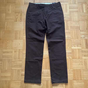 Polo Ralph Lauren Stretch custom fit Brown chino pants slim fit 34 x 32